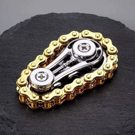 Chain-And-Gear Fidget Spinner