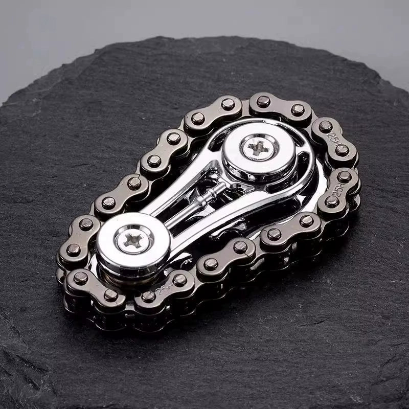 Chain-And-Gear Fidget Spinner
