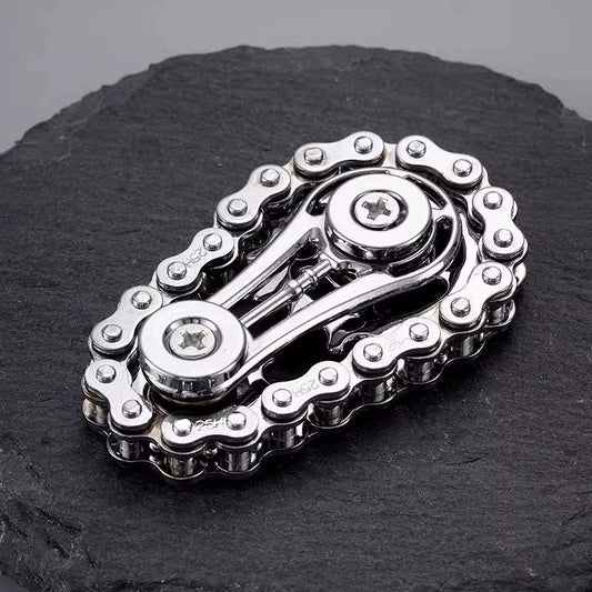 Chain-And-Gear Fidget Spinner