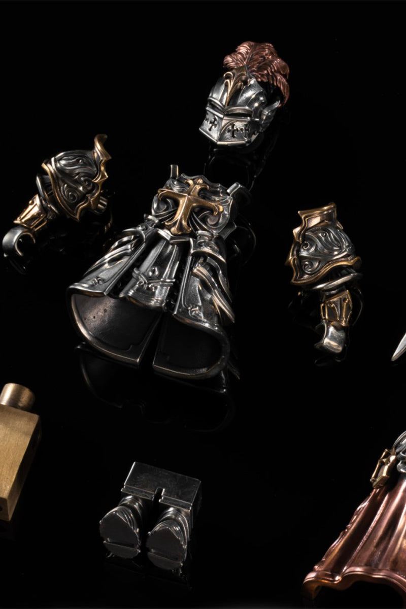 Sculpture en bronze de paladin