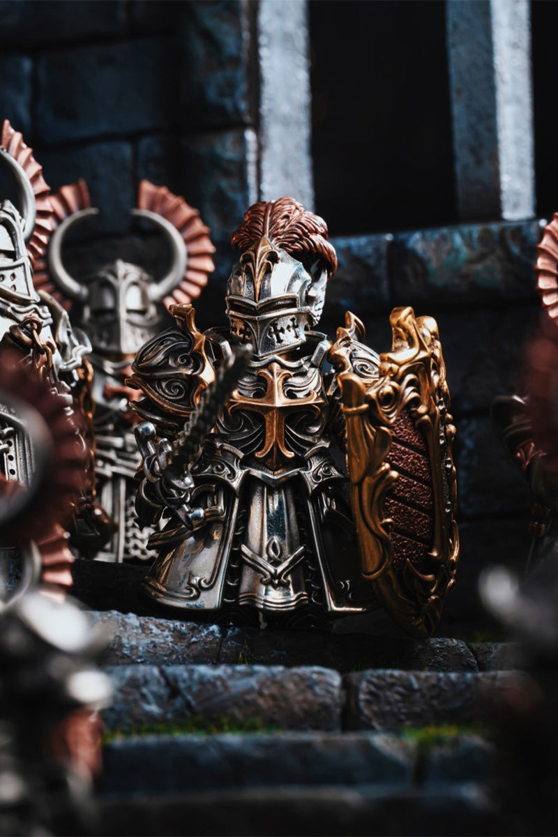 Sculpture en bronze de paladin