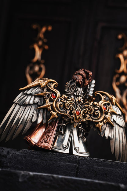 Sculpture en bronze de paladin