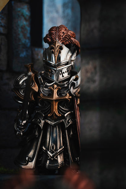 Sculpture en bronze de paladin