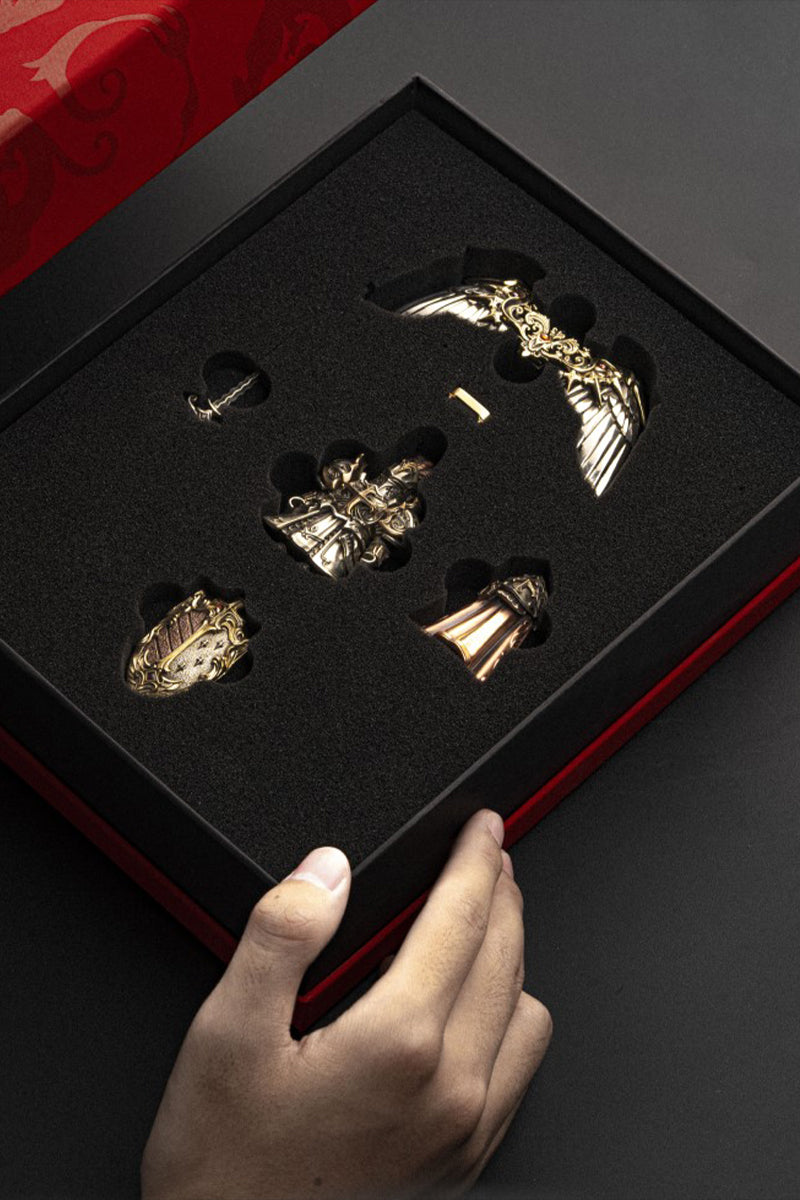 Sculpture en bronze de paladin